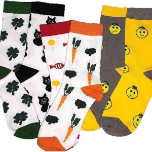 Kids Crew Cut Socks.  Collection 3 Pairs/Pack Ages 3-6 Yrs (S), 6-9 Yrs (M), 9-12 Yrs (L)