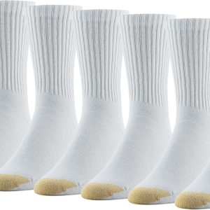 Men's Cotton Blend Athletic Crew Socks, 6-Pairs